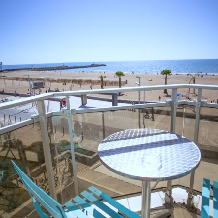 Terrasse privative avec vue directe sur la mer
