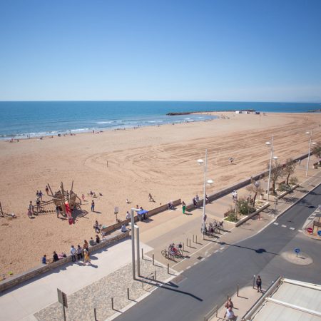 Terrasse privative avec vue directe sur la mer