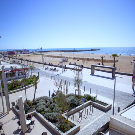 Terrasse privative avec vue directe sur la mer